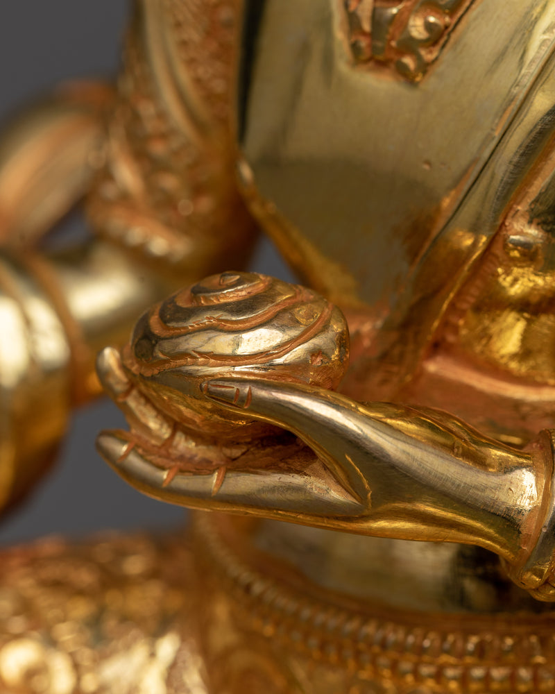 Sukhasiddhi Tilopa Statue in 24K Gold | A Tribute to Tantric Mastery