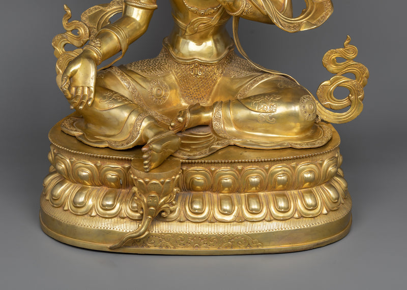 Life-Sized Green Tara Sculpture | A Majestic Manifestation of Compassionate Power