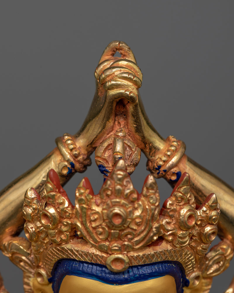 Manjushri Namasamgiti Statue in 24K Gold | A Celebration of Wisdom and Eloquence