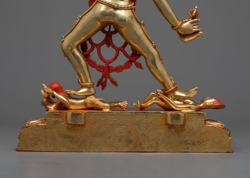 Naro Khandroma Statue in 24K Gold | A Symbol of Mystical Feminine Power