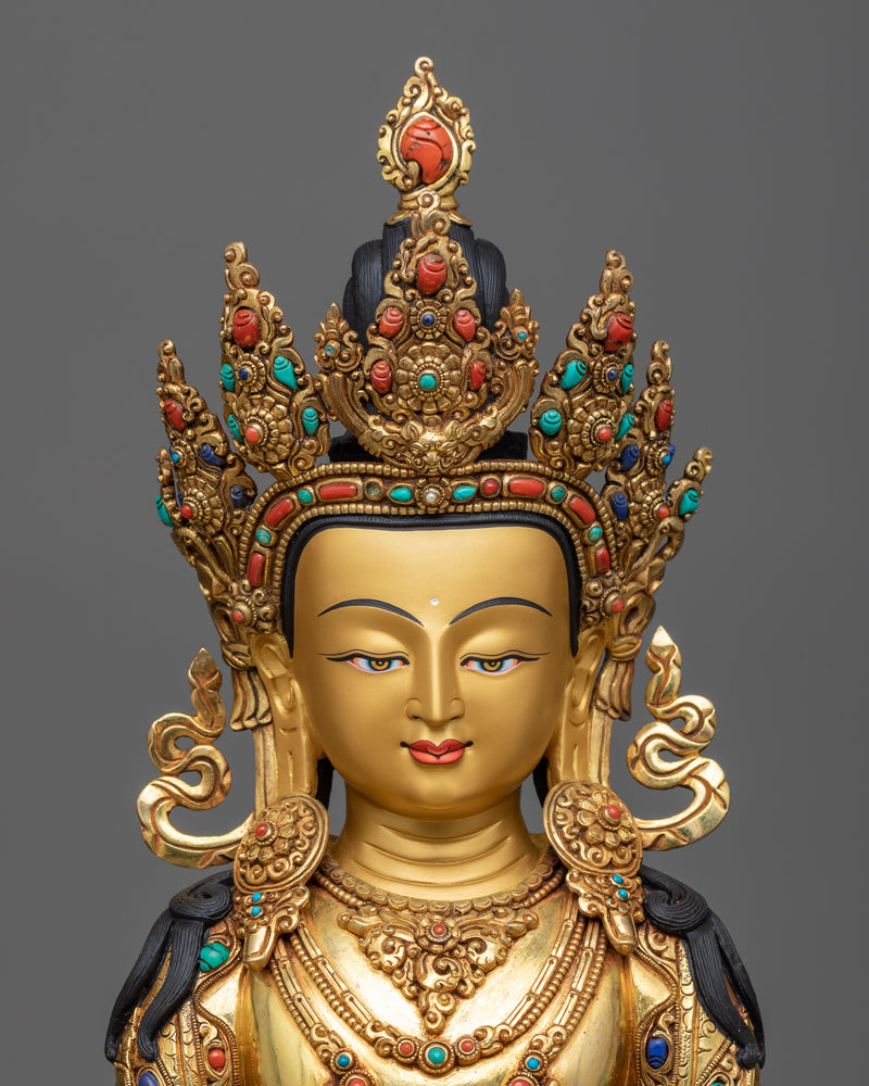 amitayus-gilt statue