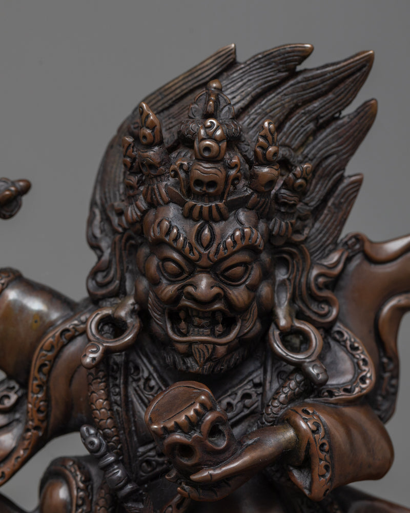 mahakala-bernagchen-chocolate oxidized sculpture