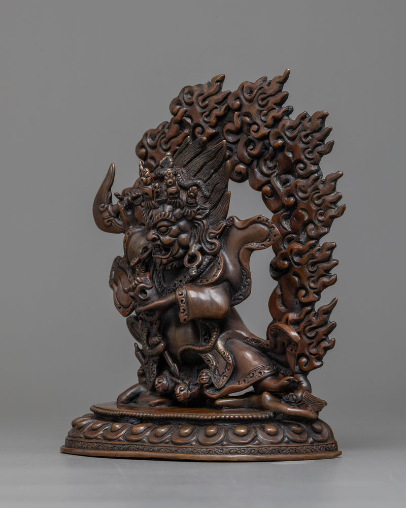 mahakala-bernagchen-chocolate oxidized sculpture