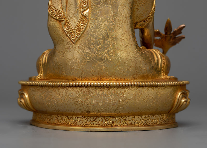 9-Inch Medicine Buddha Statue | Traditionally 24K Gold Gilded