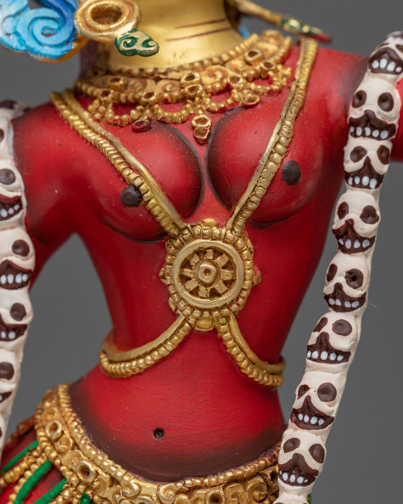 Red Painted Naro Dakini Statue | Himalayan Artwork