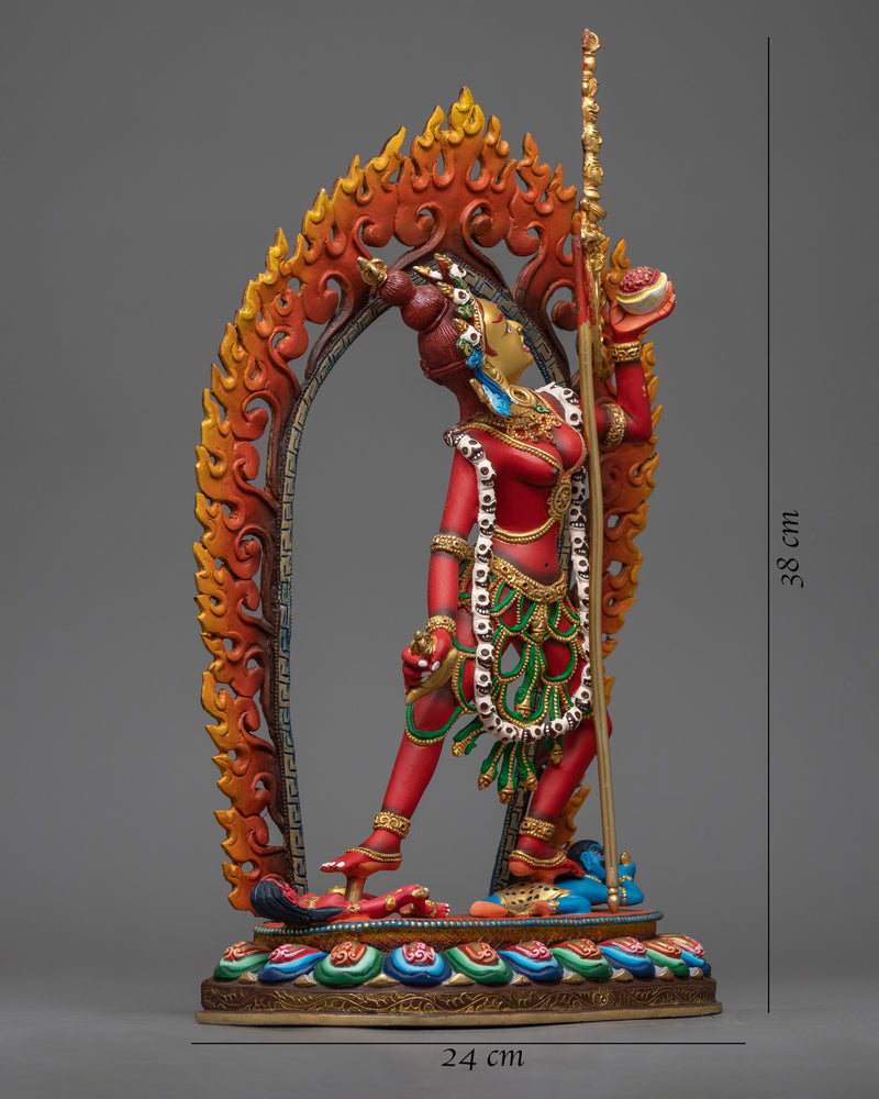 red painted naro dakini