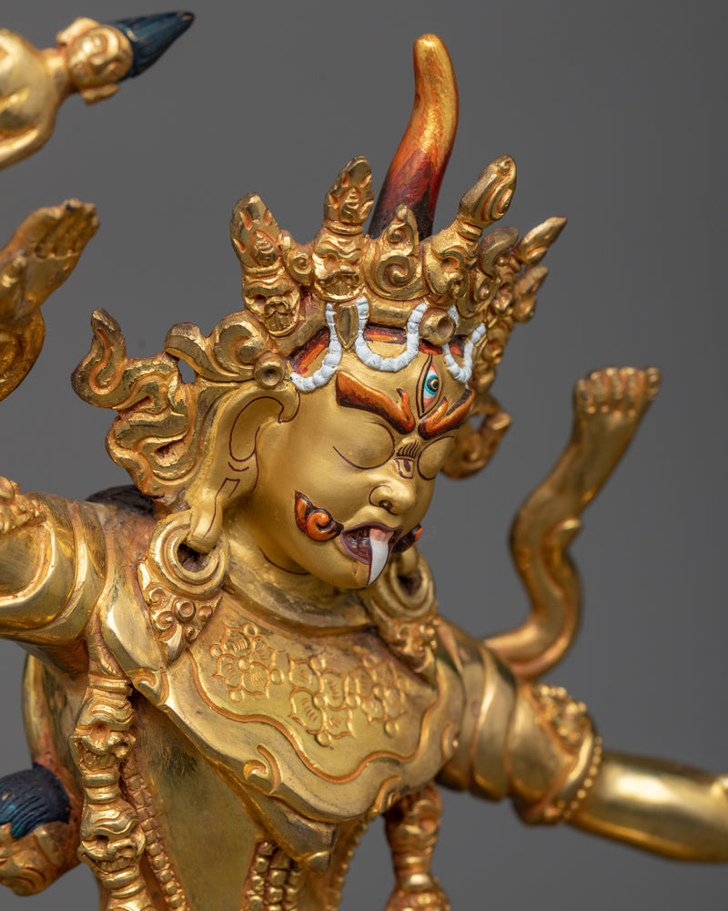 Tara Ekajati Statue in 24K Gold | Symbol of Singular Power and Protection