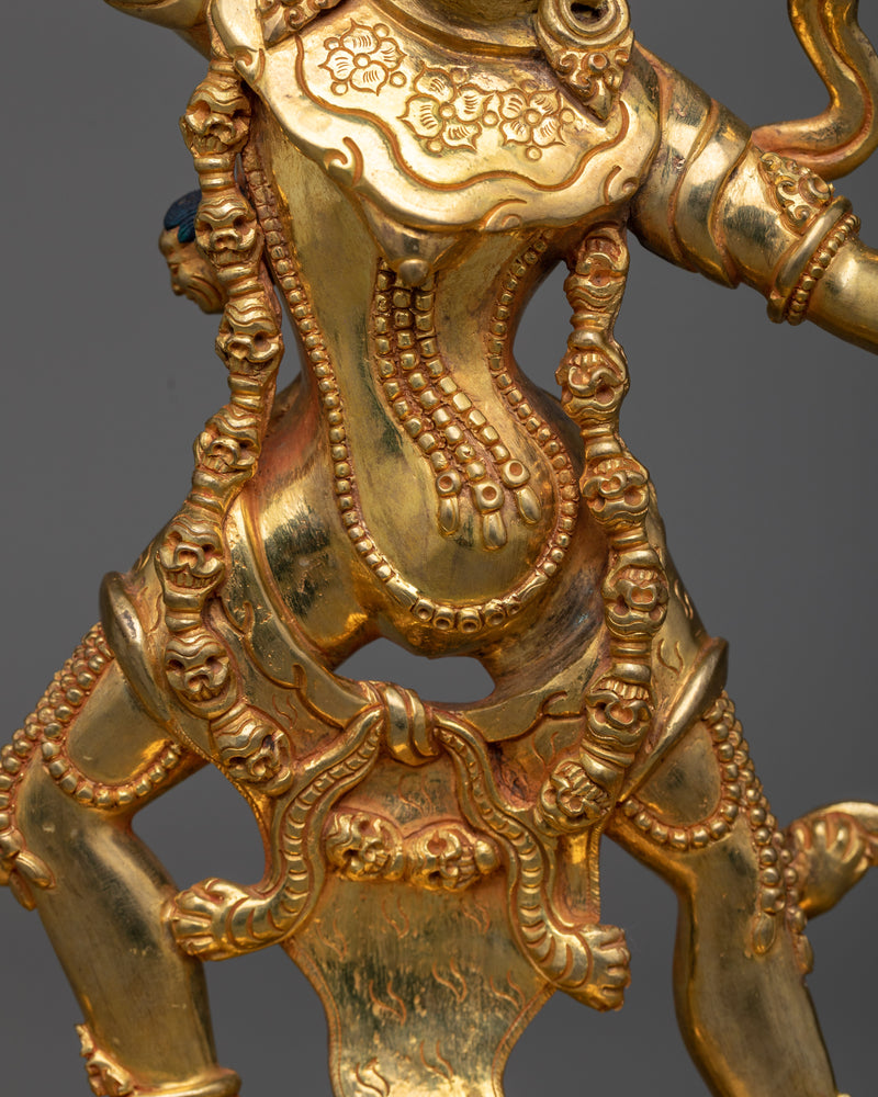 Tara Ekajati Statue in 24K Gold | Symbol of Singular Power and Protection