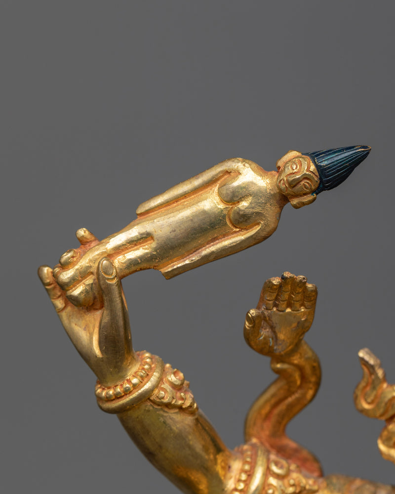 Tara Ekajati Statue in 24K Gold | Symbol of Singular Power and Protection