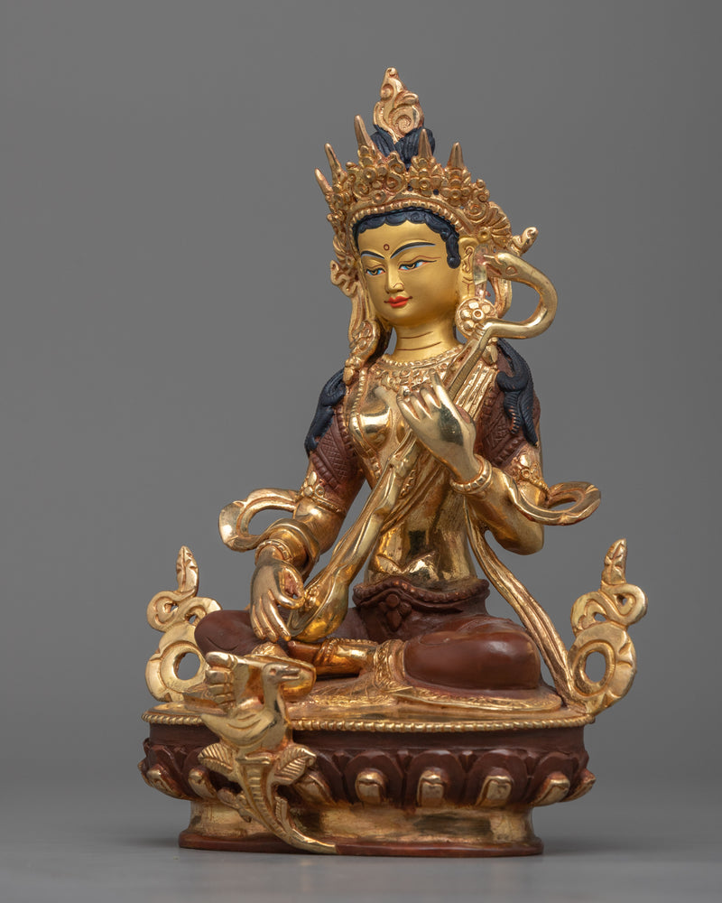 saraswati-copper statue