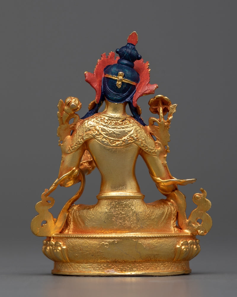 Miniature Green Tara Statuette | Symbol of Active Compassion