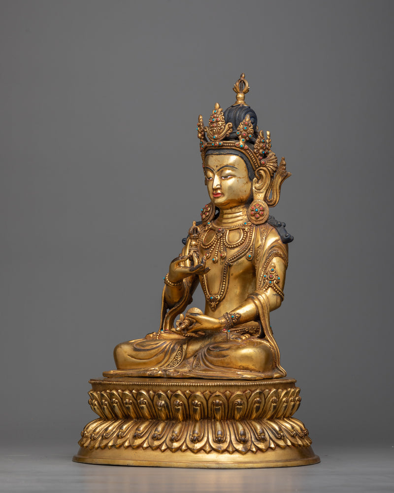 vajrasattva-gilt statue