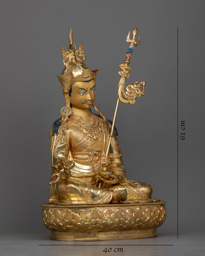 guru-rinpoche-gilt-sculpture