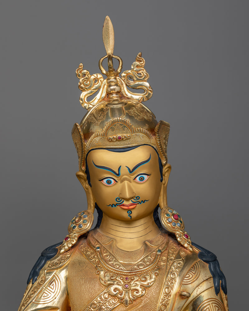 guru-rinpoche-gilt-sculpture