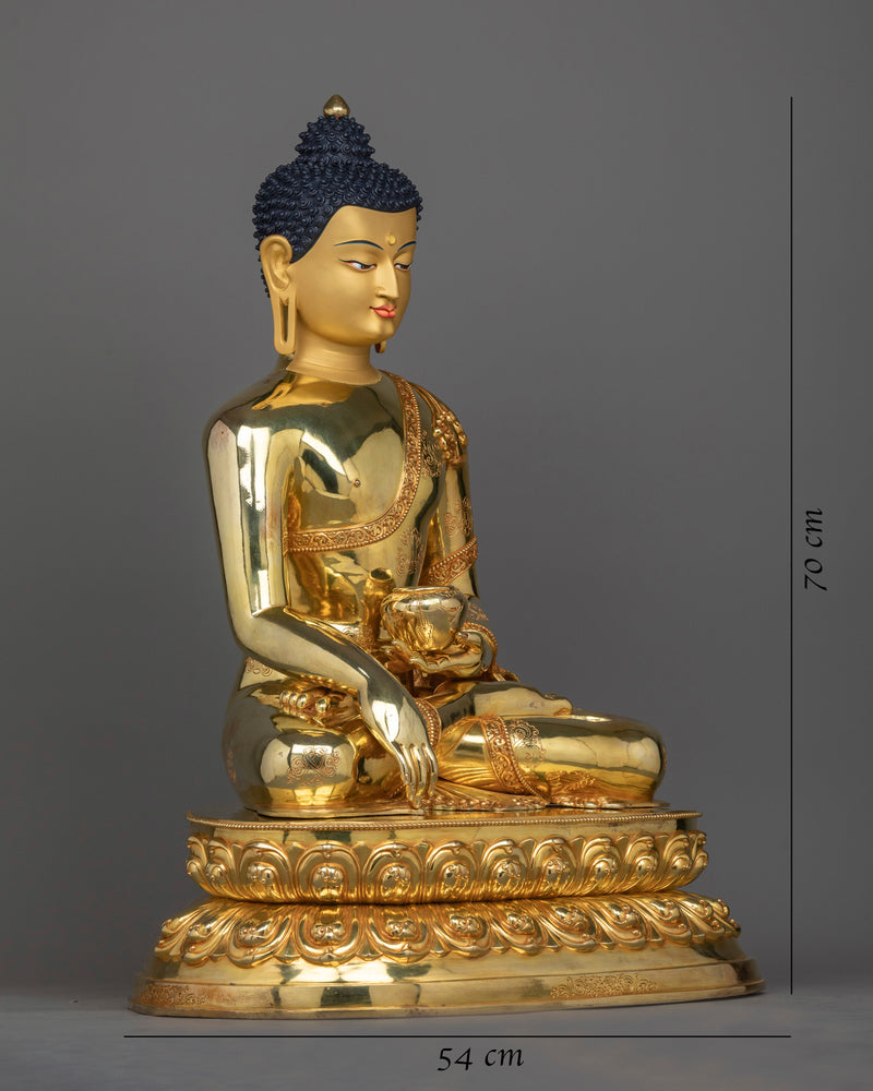 shakyamuni-buddha-gilt sculpture for shrine decor