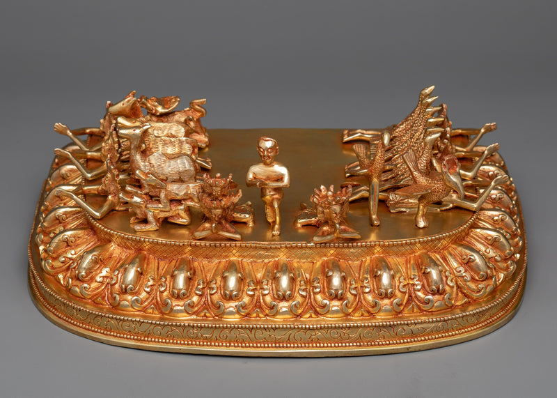 Vajrabhairava Statue in 24K Gold | The Fierce Manifestation of Manjushri