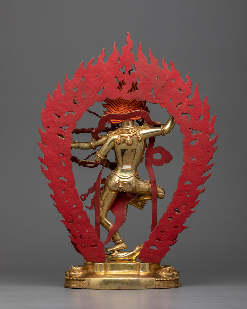 Kurukulle Sculpture in 24K Gold | Enchantress of the Buddhist Pantheon