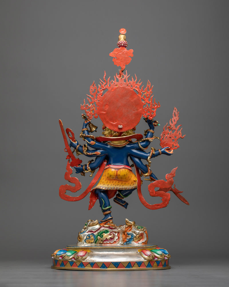 Vajra Krodha Mahabala Ucchusma Statue | A Golden Symbol of Fierce Protection