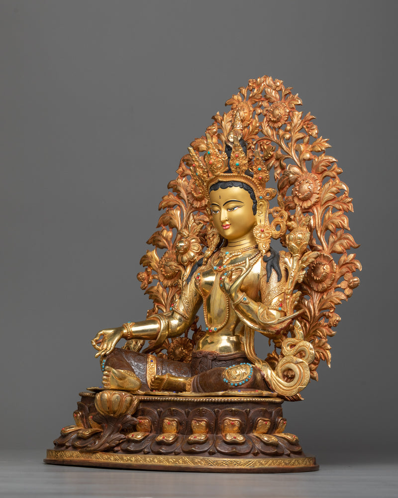 mother-green-tara-copper-sculpture