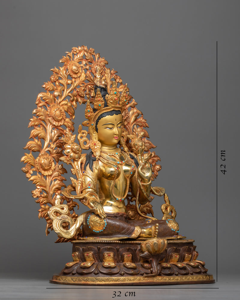 mother-green-tara-copper-sculpture