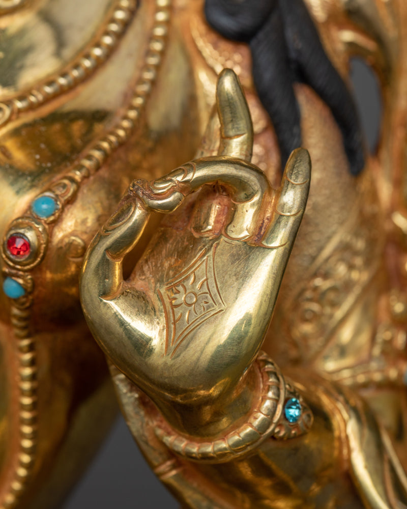 Mother Green Tara Copper Sculpture | Beacon of Compassion