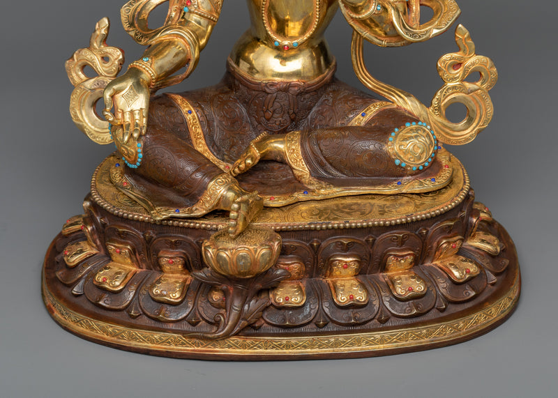 Mother Green Tara Copper Sculpture | Beacon of Compassion