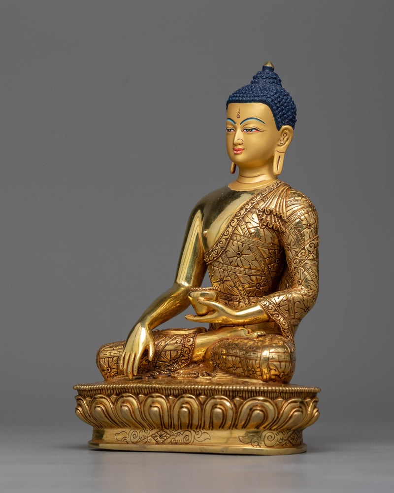 shakyamuni-buddha-Copper gilt statue