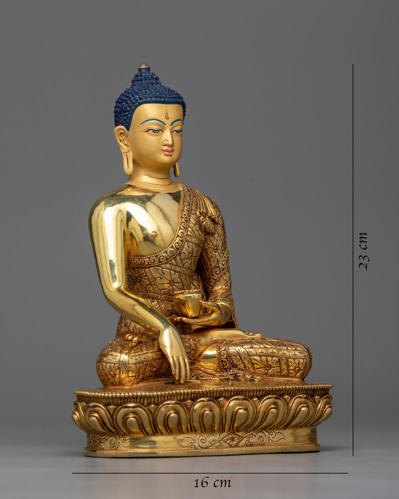 shakyamuni-buddha-Copper gilt statue