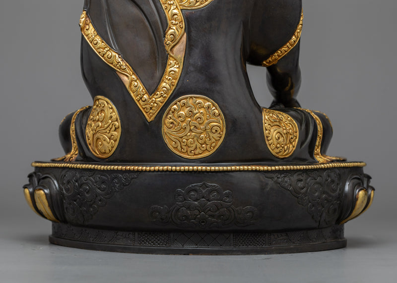 Premium Shakyamuni Buddha Black Painted Statue | A Symbol of Profound Serenity