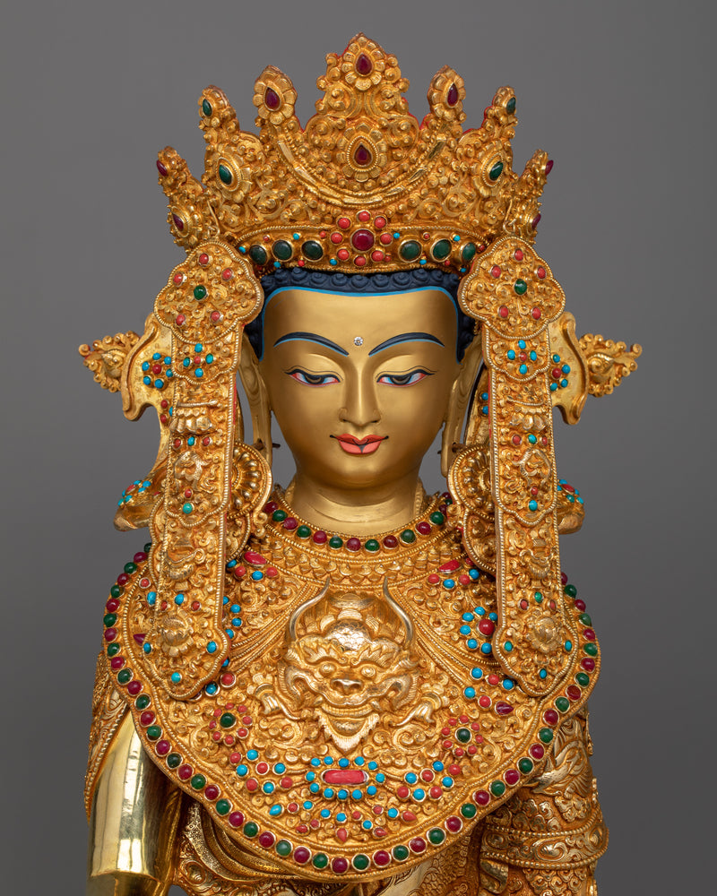 crown-shakyamuni-buddha-on throne