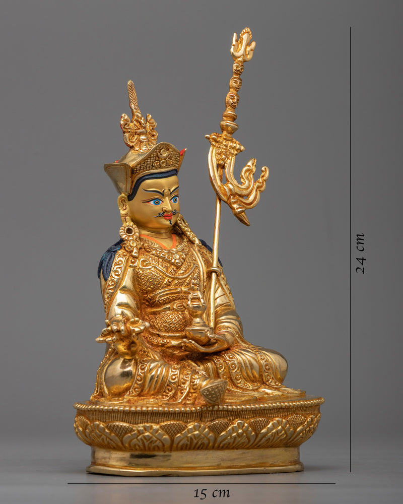 guru-rinpoche-gold gilded statue