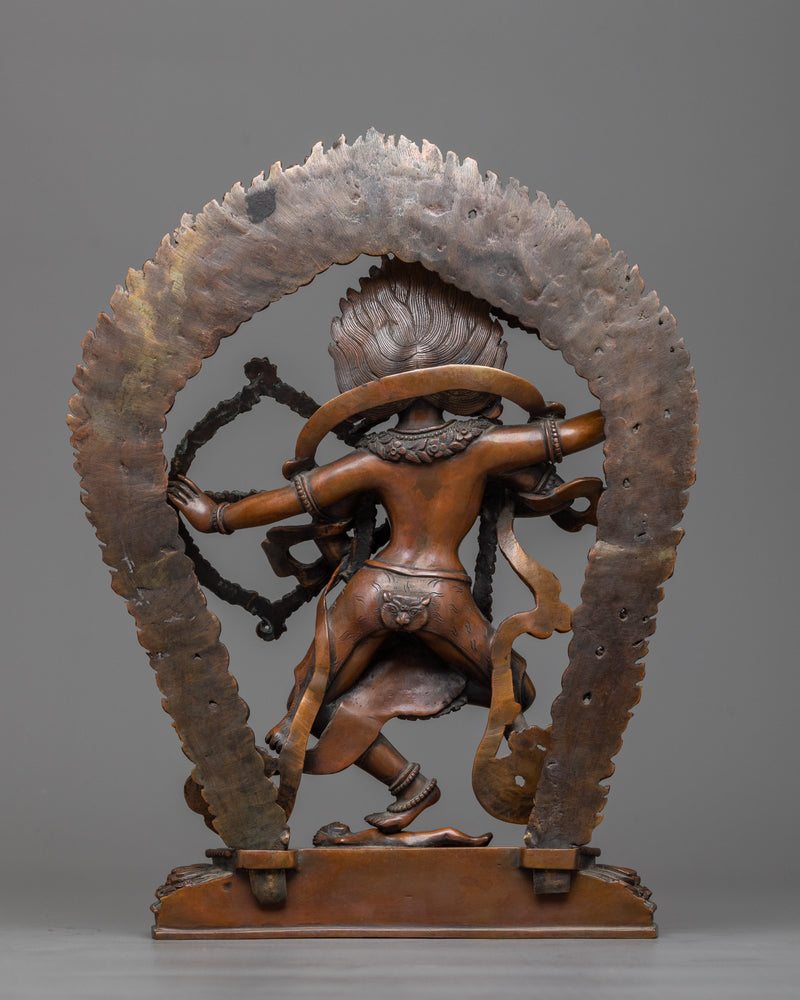 Kurukulle Statuette | Oxidized Copper Embodiment of Enchantment