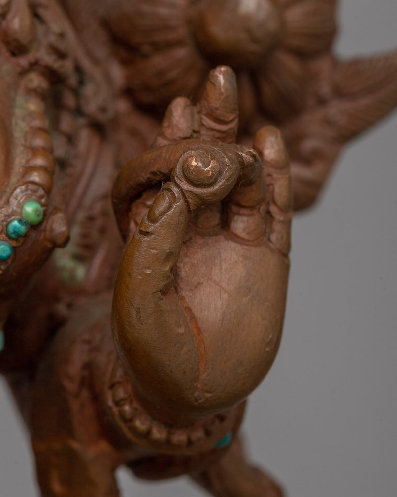 White Tara (Sita Tara) Statue | Oxidized Copper Symbol of Compassion and Longevity