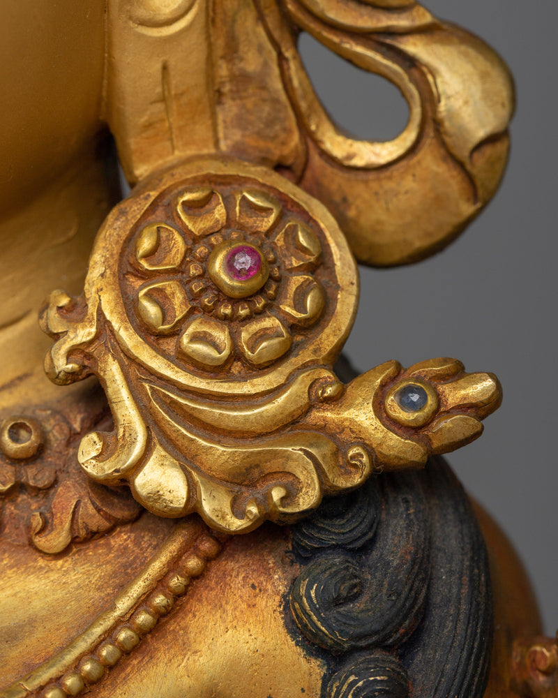 Arya Green Tara Sculpture | A Resplendent Vision in 24K Gold