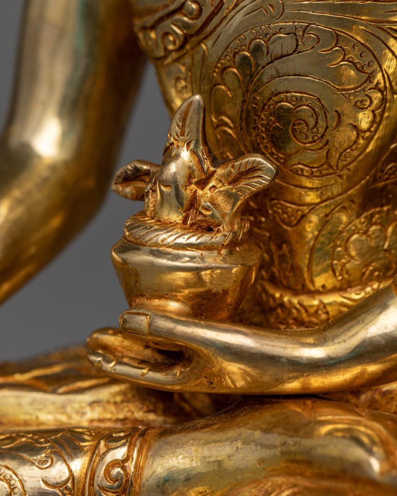 Bhaisajya Buddha Statue | A Golden Emblem of Healing and Medicine