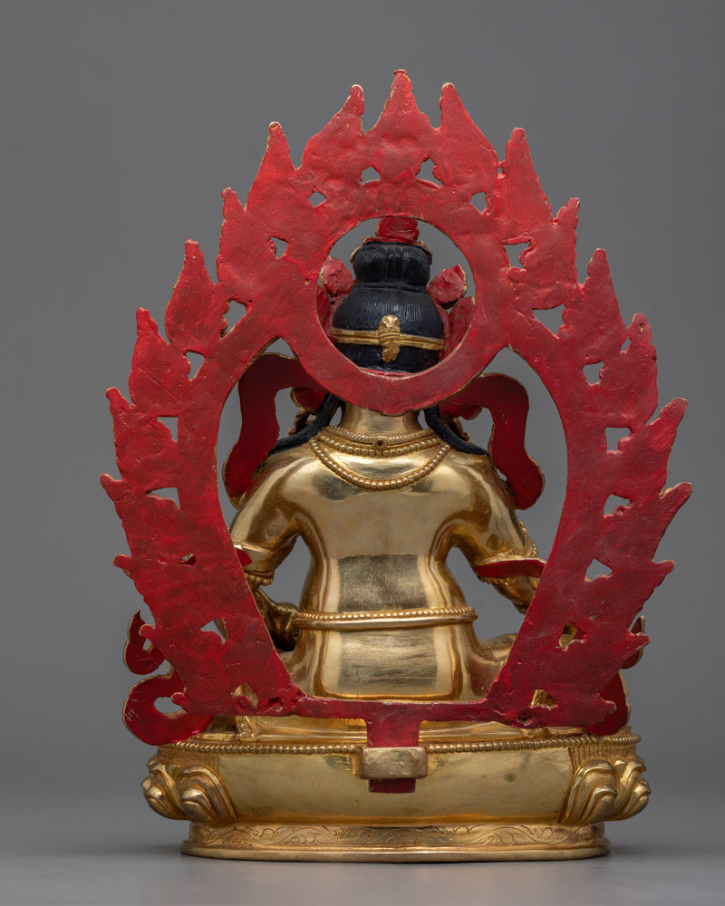 Yellow Jambala Statue | A Gleaming Symbol of Wealth and Prosperity