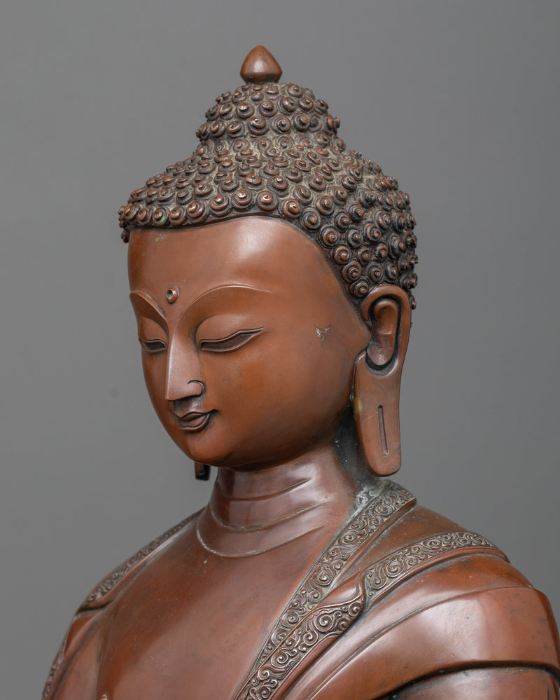 Siddhartha Gautama Statue | An Oxidized Copper Tribute to the Buddha’s Origin