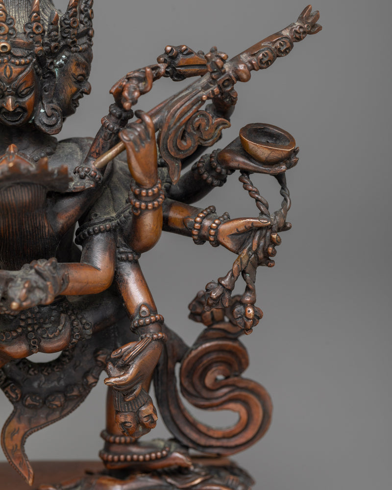 Sambhara Statue | A Symbol of Tantric Power in Oxidized Copper