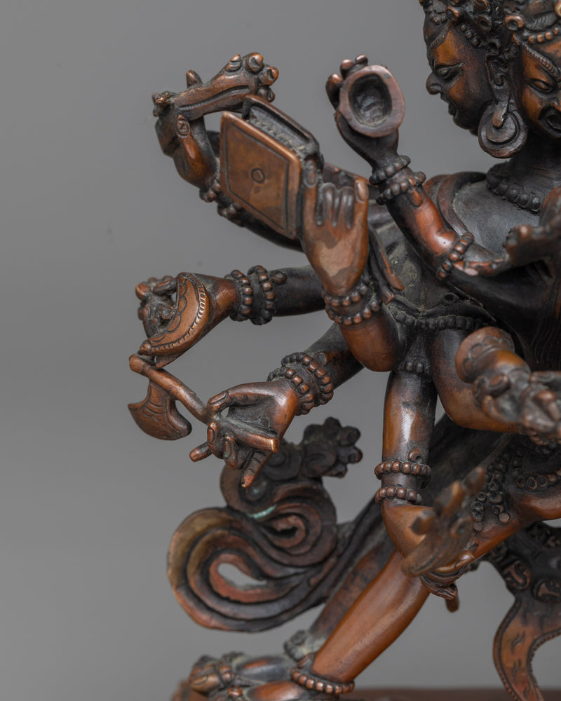 Sambhara Statue | A Symbol of Tantric Power in Oxidized Copper