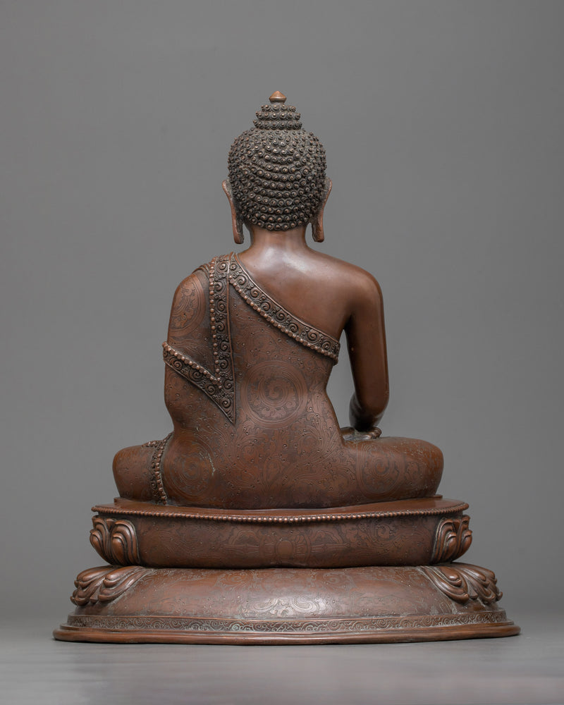 Gautama Buddha Statue | A Timeless Oxidized Copper Representation of Enlightenment