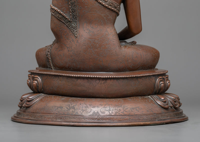 Amithaba Buddha Statue | A Profound Oxidized Copper Representation of Infinite Light