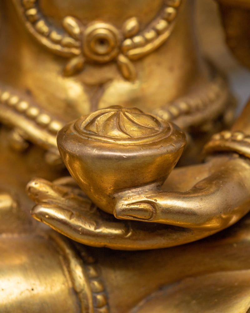 Five Dhyani Buddhas Set | Premium 24K Gold Gilded Assembly of Transcendental Wisdom