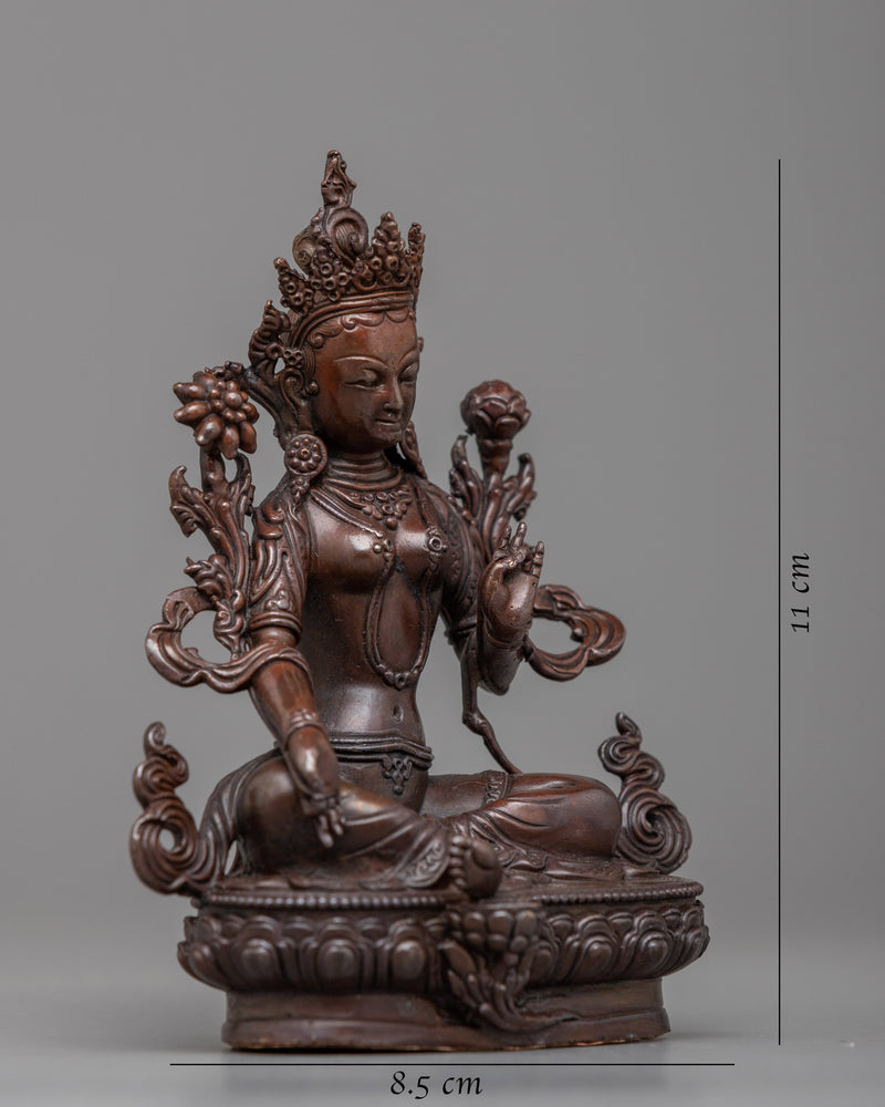 Machine made Green Tara Statue