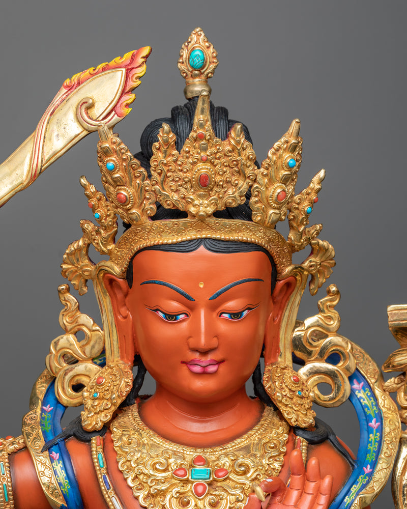 Colorful manjushri Sculpture