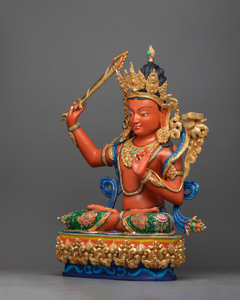 Colorful manjushri Sculpture