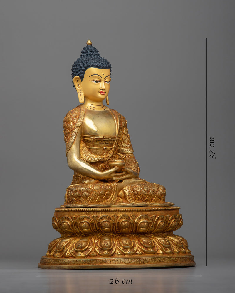 Beautiful carved amitabha-buddha