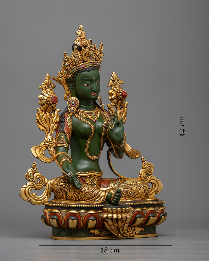 beautiful-green-tara-sculpture