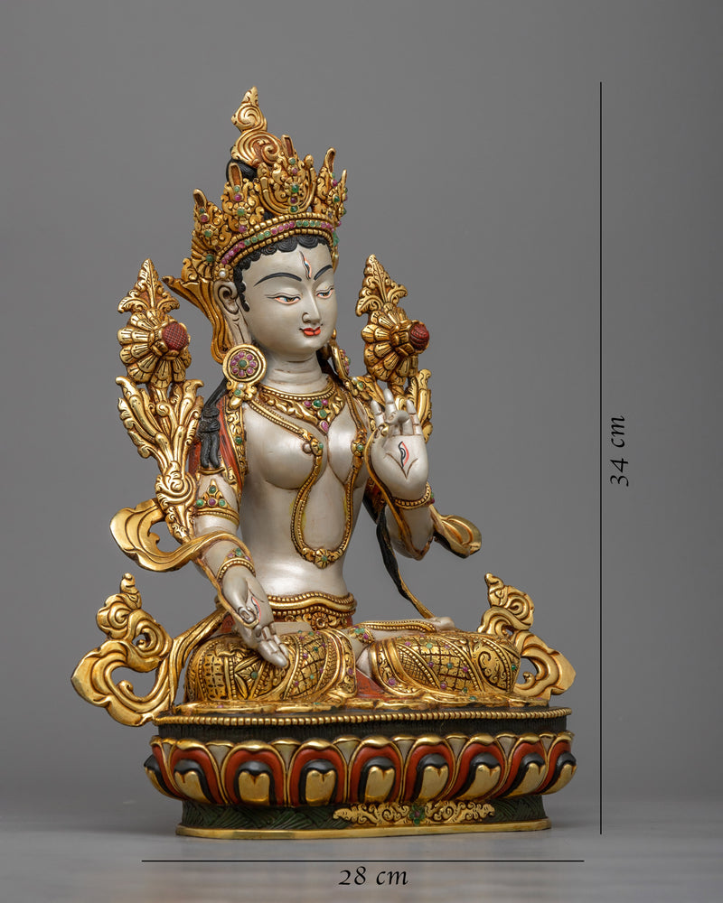 beautiful-white-tara-sculpture