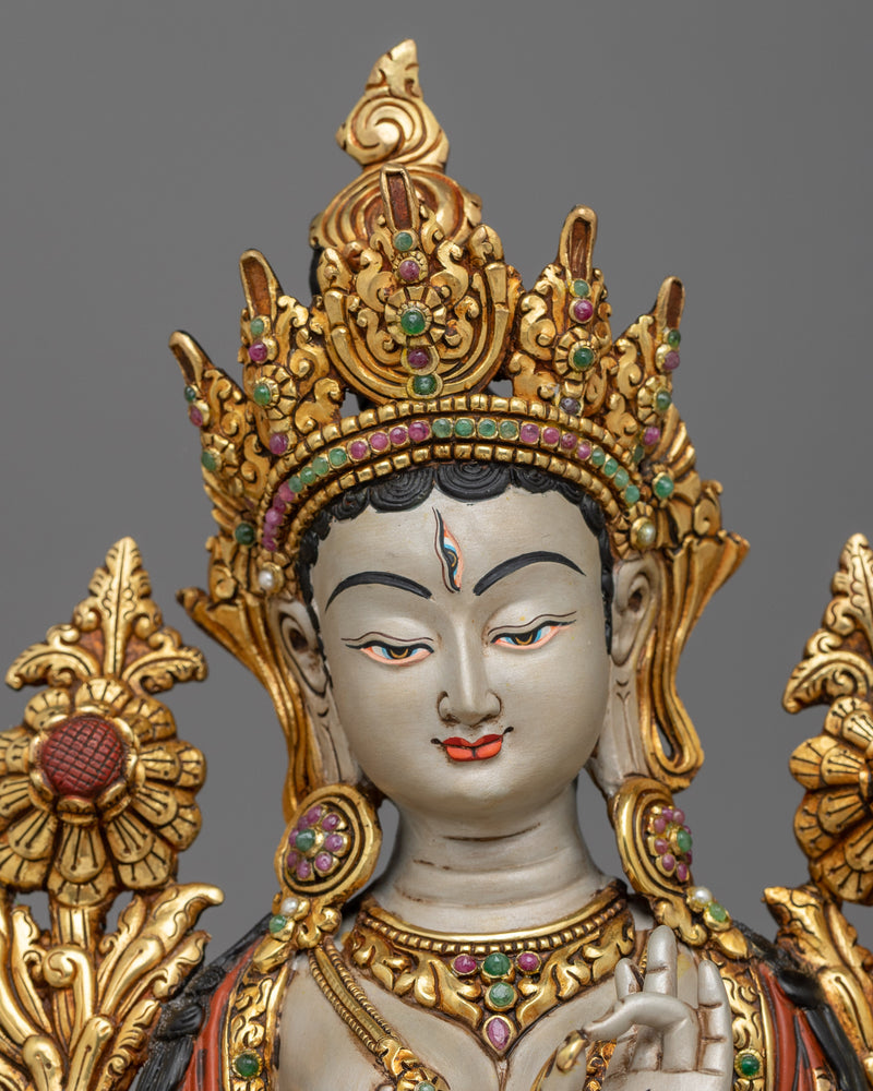 beautiful-white-tara-sculpture