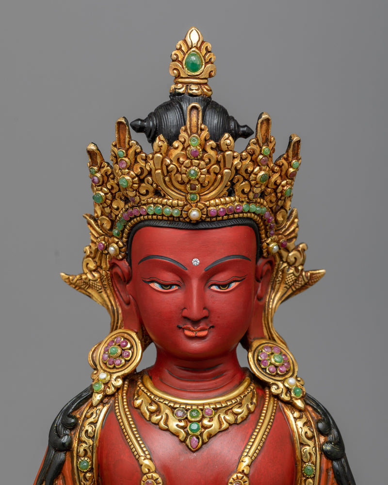 Six Bodhisattva Set | Exquisite 24K Gold Gilded Assembly | Colorful Sculpture